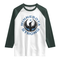 Minnesota Strong Raglan Shirt MN State Bird Loon Resistance Political Protest