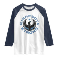 Minnesota Strong Raglan Shirt MN State Bird Loon Resistance Political Protest