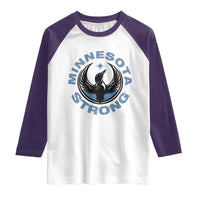 Minnesota Strong Raglan Shirt MN State Bird Loon Resistance Political Protest