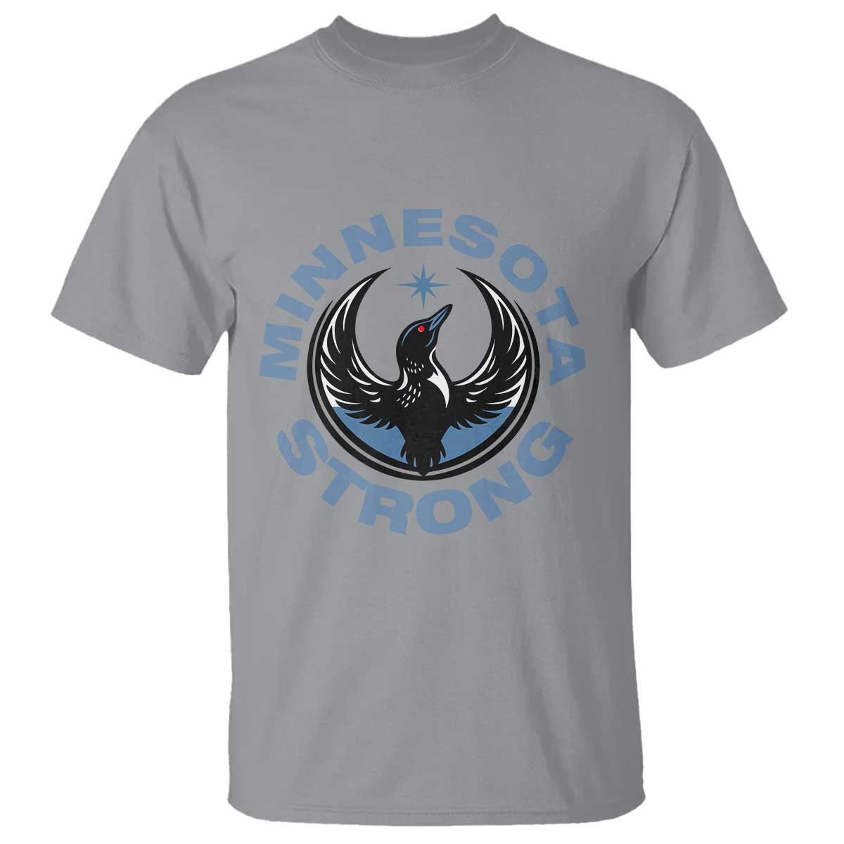 Minnesota Strong T Shirt MN State Bird Loon Resistance Political Protest