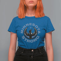 Minnesota Strong T Shirt For Women MN State Bird Loon Resistance Political Protest
