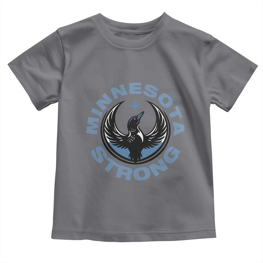 Minnesota Strong Toddler T Shirt MN State Bird Loon Resistance Political Protest