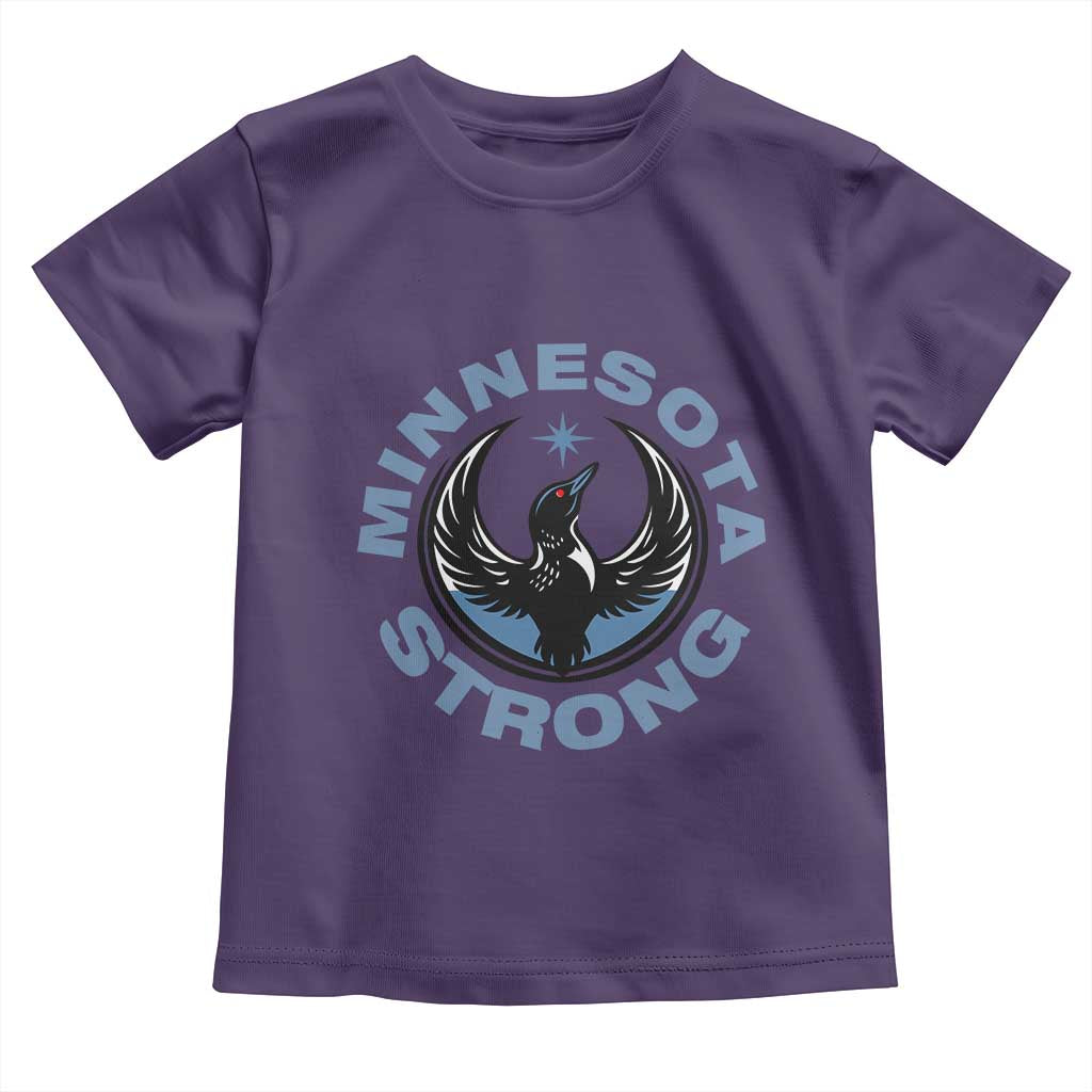 Minnesota Strong Toddler T Shirt MN State Bird Loon Resistance Political Protest