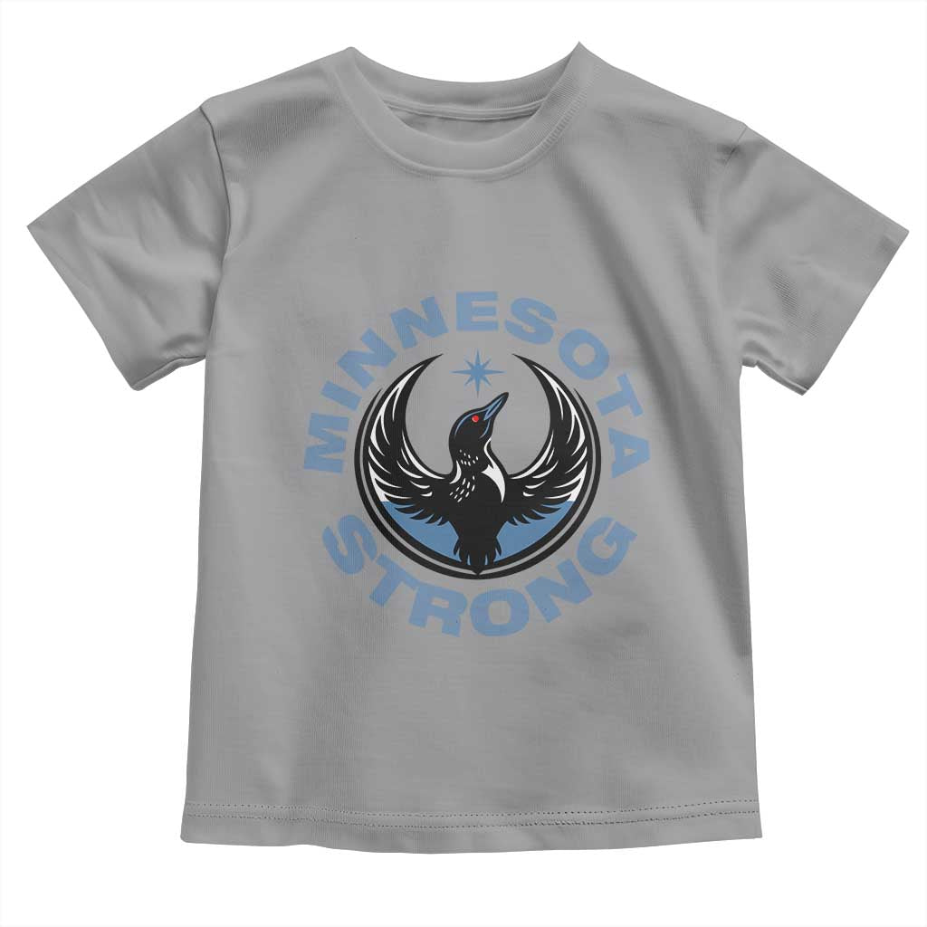 Minnesota Strong Toddler T Shirt MN State Bird Loon Resistance Political Protest