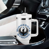 Minnesota Strong Tumbler With Handle MN State Bird Loon Resistance Political Protest