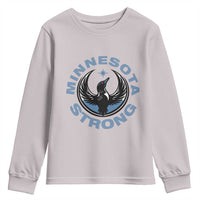Minnesota Strong Youth Sweatshirt MN State Bird Loon Resistance Political Protest