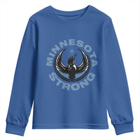 Minnesota Strong Youth Sweatshirt MN State Bird Loon Resistance Political Protest