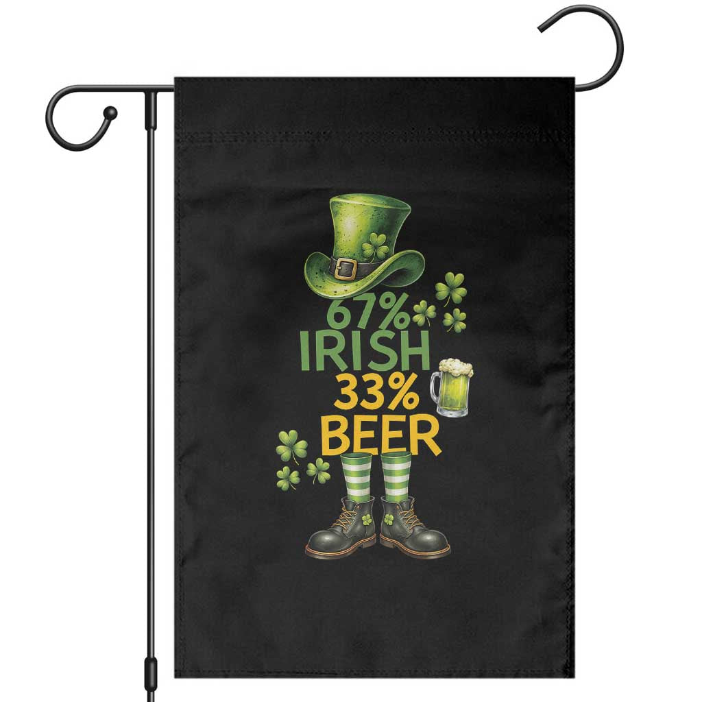 67 Irish 33 Beer Garden Flag Funny Six Seven Leprechaun Drinking Beer Lover