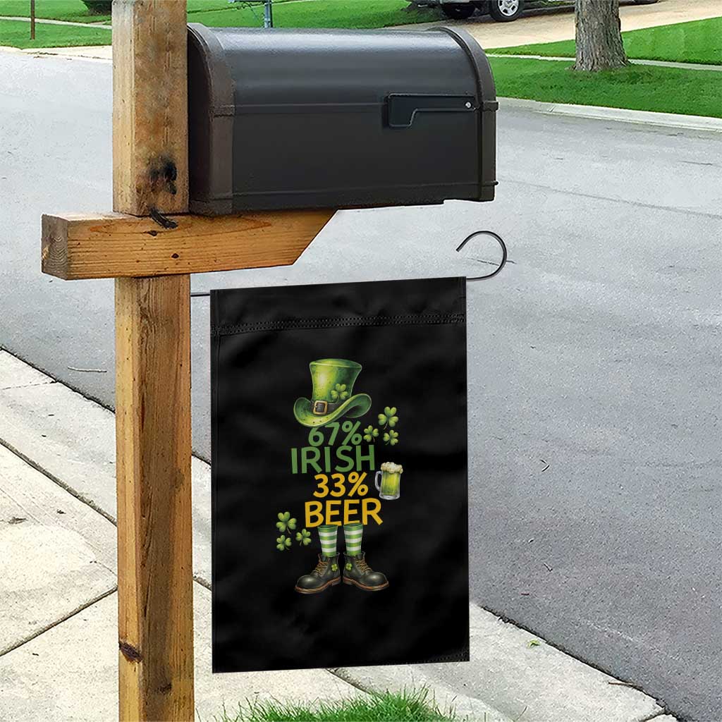 67 Irish 33 Beer Garden Flag Funny Six Seven Leprechaun Drinking Beer Lover