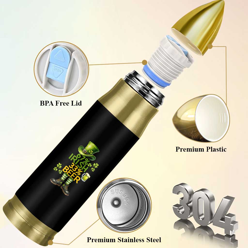 67 Irish 33 Beer Bullet Tumbler Funny Six Seven Leprechaun Drinking Beer Lover