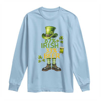 67 Irish 33 Beer Long Sleeve Shirt Funny Six Seven Leprechaun Drinking Beer Lover