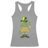 67 Irish 33 Beer Racerback Tank Top Funny Six Seven Leprechaun Drinking Beer Lover