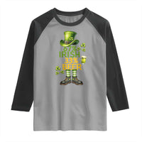 67 Irish 33 Beer Raglan Shirt Funny Six Seven Leprechaun Drinking Beer Lover