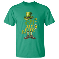 67 Irish 33 Beer T Shirt Funny Six Seven Leprechaun Drinking Beer Lover