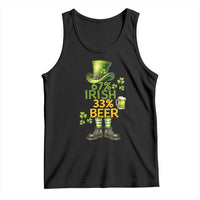 67 Irish 33 Beer Tank Top Funny Six Seven Leprechaun Drinking Beer Lover