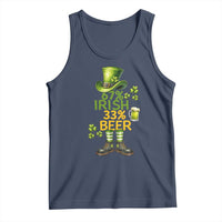 67 Irish 33 Beer Tank Top Funny Six Seven Leprechaun Drinking Beer Lover