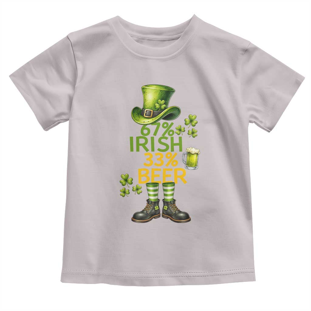 67 Irish 33 Beer Toddler T Shirt Funny Six Seven Leprechaun Drinking Beer Lover