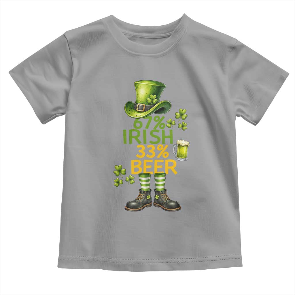 67 Irish 33 Beer Toddler T Shirt Funny Six Seven Leprechaun Drinking Beer Lover