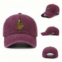 67 Irish 33 Beer Washed Cotton Baseball Cap Funny Six Seven Leprechaun Drinking Beer Lover
