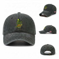 67 Irish 33 Beer Washed Cotton Baseball Cap Funny Six Seven Leprechaun Drinking Beer Lover
