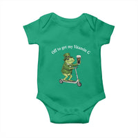 Funny Frog St Patricks Day Meme Baby Onesie Vitamin G Irish Beer