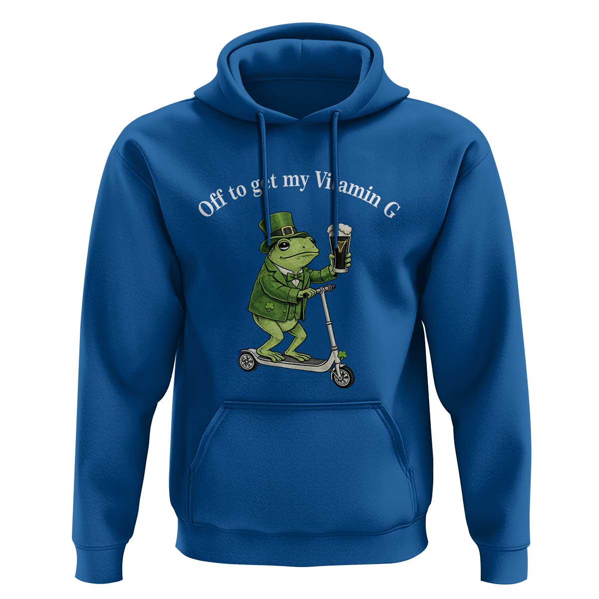 Funny Frog St Patricks Day Meme Hoodie Vitamin G Irish Beer