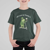 Funny Frog St Patricks Day Meme T Shirt For Kid Vitamin G Irish Beer