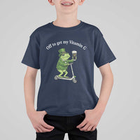 Funny Frog St Patricks Day Meme T Shirt For Kid Vitamin G Irish Beer