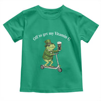 Funny Frog St Patricks Day Meme Toddler T Shirt Vitamin G Irish Beer