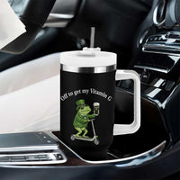 Funny Frog St Patricks Day Meme Tumbler With Handle Vitamin G Irish Beer