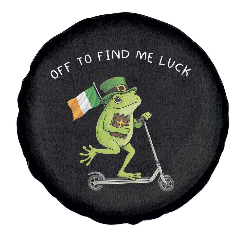 Funny Frog Christian St Patricks Day Spare Tire Cover Off To Find Me Lucky