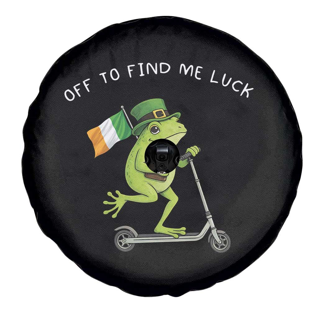 Funny Frog Christian St Patricks Day Spare Tire Cover Off To Find Me Lucky