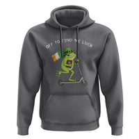Funny Frog Christian St Patricks Day Hoodie Off To Find Me Lucky
