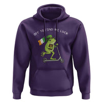 Funny Frog Christian St Patricks Day Hoodie Off To Find Me Lucky