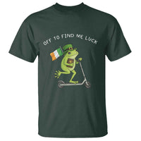Funny Frog Christian St Patricks Day T Shirt Off To Find Me Lucky