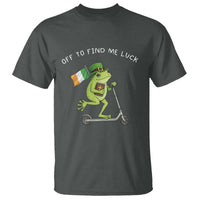 Funny Frog Christian St Patricks Day T Shirt Off To Find Me Lucky