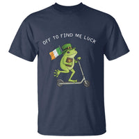 Funny Frog Christian St Patricks Day T Shirt Off To Find Me Lucky
