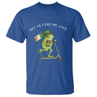 Funny Frog Christian St Patricks Day T Shirt Off To Find Me Lucky