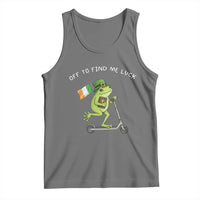Funny Frog Christian St Patricks Day Tank Top Off To Find Me Lucky