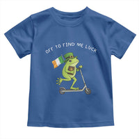 Funny Frog Christian St Patricks Day Toddler T Shirt Off To Find Me Lucky