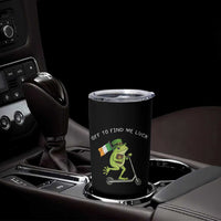 Funny Frog Christian St Patricks Day Tumbler Cup Off To Find Me Lucky