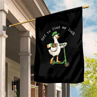 Funny Goose Christian St Patricks Day Garden Flag Off To Find Me Lucky