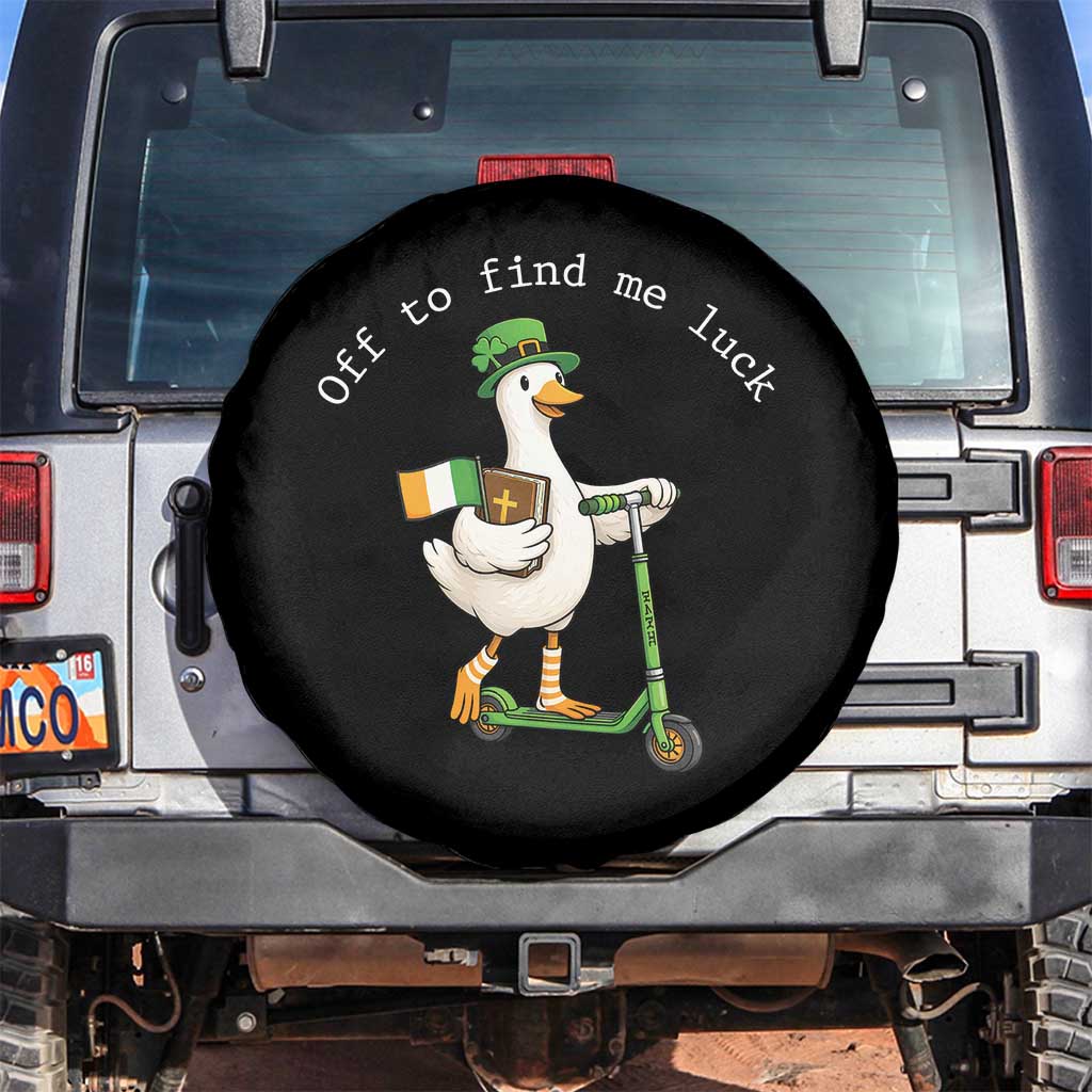 Funny Goose Christian St Patricks Day Spare Tire Cover Off To Find Me Lucky
