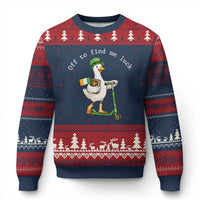 Funny Goose Christian St Patricks Day Ugly Christmas Sweater Off To Find Me Lucky