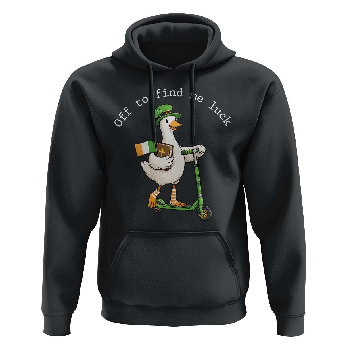Funny Goose Christian St Patricks Day Hoodie Off To Find Me Lucky