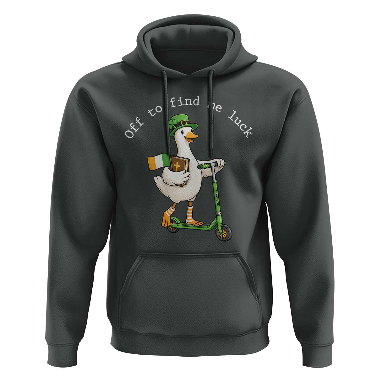 Funny Goose Christian St Patricks Day Hoodie Off To Find Me Lucky