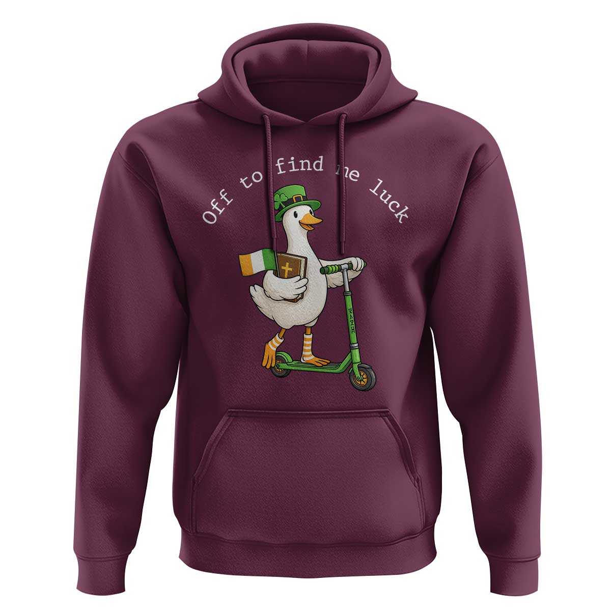 Funny Goose Christian St Patricks Day Hoodie Off To Find Me Lucky