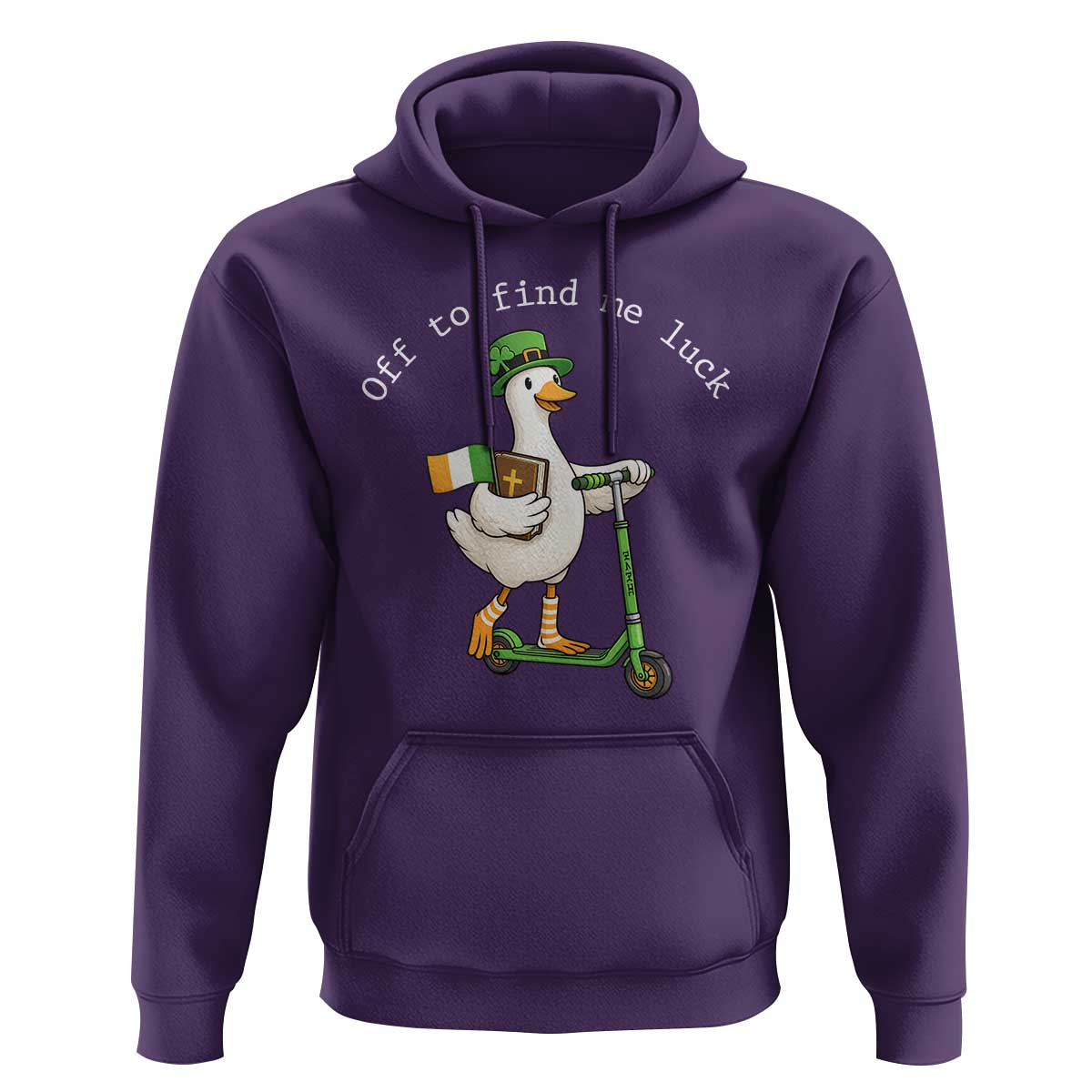 Funny Goose Christian St Patricks Day Hoodie Off To Find Me Lucky