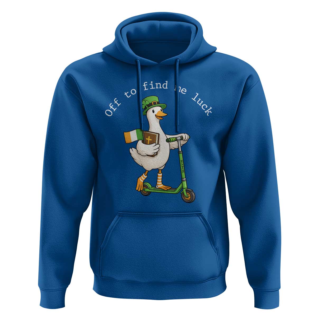Funny Goose Christian St Patricks Day Hoodie Off To Find Me Lucky