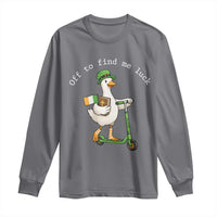 Funny Goose Christian St Patricks Day Long Sleeve Shirt Off To Find Me Lucky